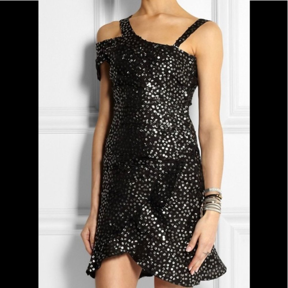 Black sparkling Isabel Marant cocktail dress